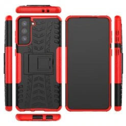 Coque Antichoc Galaxy S21 Plus Avec Support Intégré - Rouge -All For Phone Magasin coque galaxy s21 plus frac3761 8