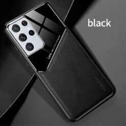 Coque Antichoc Galaxy S21 Ultra Design Avec Partie Métallique Incorporée Pour Aimant - Noir -All For Phone Magasin coque galaxy s21 ultra frac3740 1