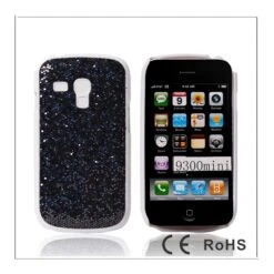 Coque Galaxy S3 Mini Glitter Anthracite