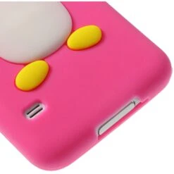 Coque Silicone Galaxy S5 Pingouin Fushia -All For Phone Magasin coque galaxy s5 frac2598 4