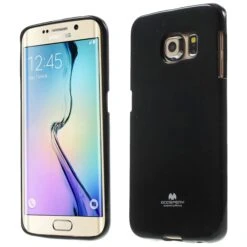 Coque Galaxy S6 Edge Silicone Gel Mercury Noir