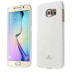 Coque Galaxy S6 Edge Silicone Gel Mercury Blanc