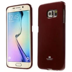 Coque Galaxy S6 Edge Silicone Gel Mercury Rouge