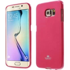 Coque Galaxy S6 Edge Silicone Gel Mercury Fushia