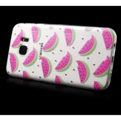 Coque Silicone Galaxy S7 Edge Pastèque Blanc -All For Phone Magasin coque galaxy s7 edge frac2411 3