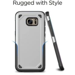 Coque Antichoc Samsung Galaxy S7 Hybride Argent -All For Phone Magasin coque galaxy s7 frac2188 2