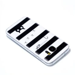 Coque Silicone Galaxy S7 Stripes And Cat Transparent -All For Phone Magasin coque galaxy s7 frac2229 2