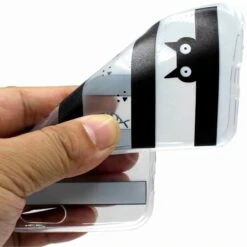 Coque Silicone Galaxy S7 Stripes And Cat Transparent -All For Phone Magasin coque galaxy s7 frac2229 4