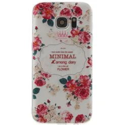 Coque Galaxy S7 Belles Fleurs Blanc
