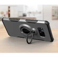 Coque Hybride Antichoc Samsung Galaxy S8 Avec Anneau Gris -All For Phone Magasin coque galaxy s8 frac2173 4