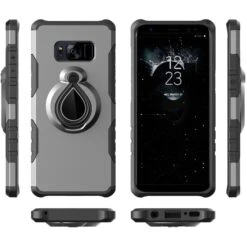 Coque Hybride Antichoc Samsung Galaxy S8 Avec Anneau Gris -All For Phone Magasin coque galaxy s8 frac2173 8