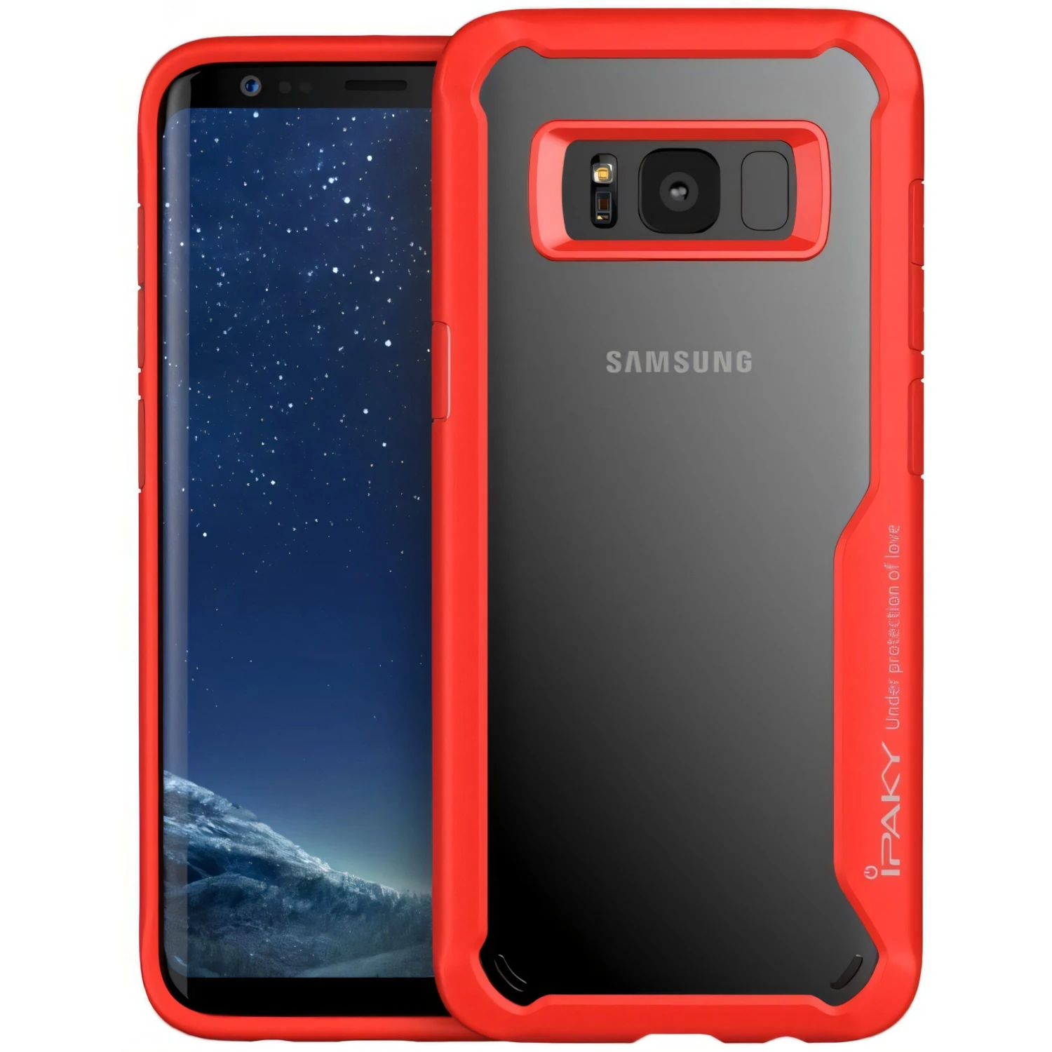 Coque Antichoc Galaxy S8 Ipaky Rouge 3 Coque Antichoc Galaxy S8 Ipaky Rouge