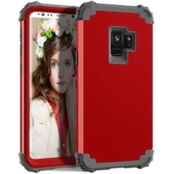Coque Galaxy S9 Hybride Antichoc En 3 éléments Rouge -All For Phone Magasin coque galaxy s9 frac2249 4