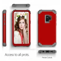 Coque Galaxy S9 Hybride Antichoc En 3 éléments Rouge -All For Phone Magasin coque galaxy s9 frac2249 6