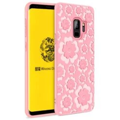 Coque Galaxy S9 Silicone Fleurs 3D Rose