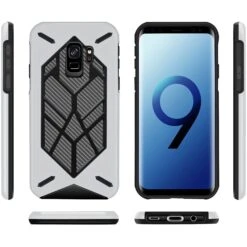 Coque Galaxy S9 Antichoc Geometric Argent -All For Phone Magasin coque galaxy s9 frac2265 1
