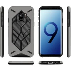 Coque Galaxy S9 Antichoc Geometric Gris -All For Phone Magasin coque galaxy s9 frac2266 1