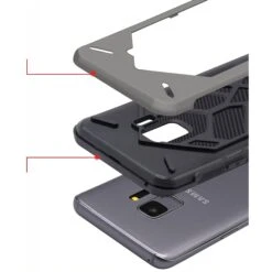 Coque Galaxy S9 Antichoc Geometric Gris -All For Phone Magasin coque galaxy s9 frac2266 5