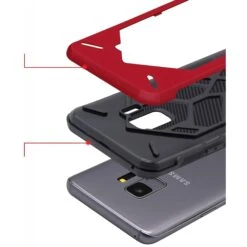 Coque Galaxy S9 Antichoc Geometric Rouge -All For Phone Magasin coque galaxy s9 frac2267 5