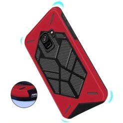 Coque Galaxy S9 Antichoc Geometric Rouge -All For Phone Magasin coque galaxy s9 frac2267 6