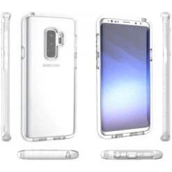 Coque Samsung Galaxy S9 Plus Transparent Blanc Silicone Antichocs -All For Phone Magasin coque galaxy s9 plus frac2218 11