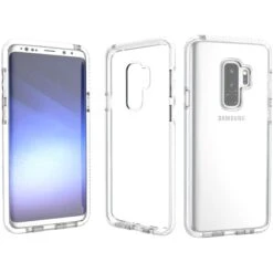 Coque Samsung Galaxy S9 Plus Transparent Blanc Silicone Antichocs -All For Phone Magasin coque galaxy s9 plus frac2218 4