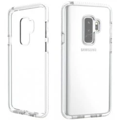 Coque Samsung Galaxy S9 Plus Transparent Blanc Silicone Antichocs -All For Phone Magasin coque galaxy s9 plus frac2218 6