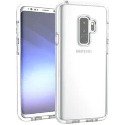 Coque Samsung Galaxy S9 Plus Transparent Blanc Silicone Antichocs -All For Phone Magasin coque galaxy s9 plus frac2218 7