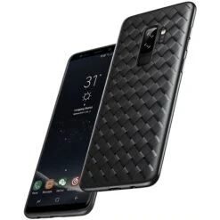 Coque Samsung Galaxy S9 Plus Silicone Tissé Baseus Noir