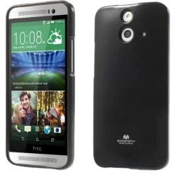 Coque HTC One E8 Silicone Mercury Noir