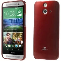 Coque HTC One E8 Silicone Mercury Rouge