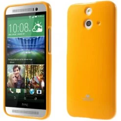 Coque HTC One E8 Silicone Mercury Orange