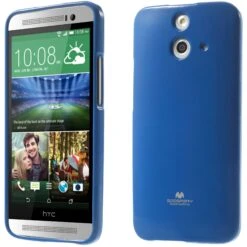 Coque HTC One E8 Silicone Mercury Bleu Foncé