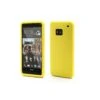 Coque HTC One M7 Silicone Matte Jaune -All For Phone Magasin coque htc one m7 frac882