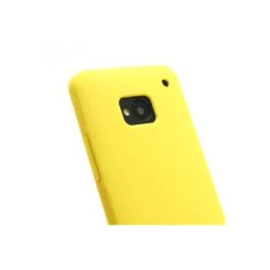Coque HTC One M7 Silicone Matte Jaune -All For Phone Magasin coque htc one m7 frac882 3
