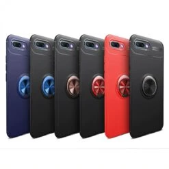 Coque Silicone Huawei Honor 10 Avec Anneau En Metal Noir -All For Phone Magasin coque huawei honor 10 frac2962 9