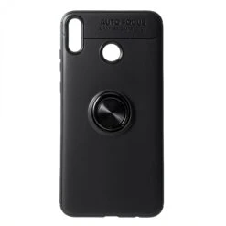 Coque Silicone Honor 8X Max Avec Anneau Rotatif Noir