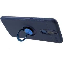 Coque Silicone Huawei Mate 10 Lite Metal Finger Noir -All For Phone Magasin coque huawei mate 10 lite frac2492 12