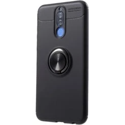 Coque Silicone Huawei Mate 10 Lite Metal Finger Noir -All For Phone Magasin coque huawei mate 10 lite frac2492 2