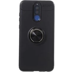 Coque Silicone Huawei Mate 10 Lite Metal Finger Noir