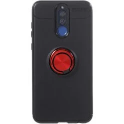 Coque Silicone Huawei Mate 10 Lite Metal Finger Rouge
