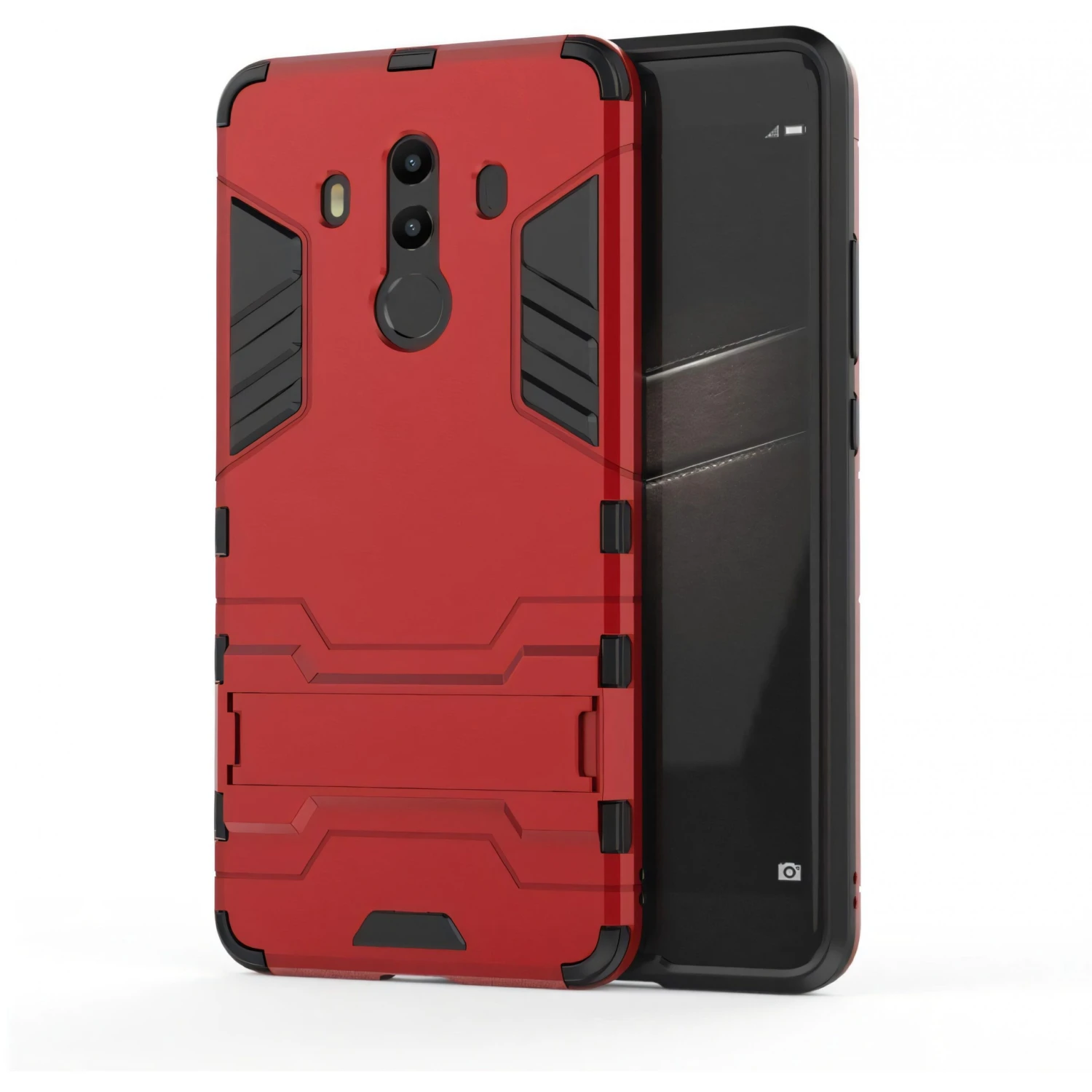 Coque Huawei Mate 10 Pro Antichoc Armor Avec Support Rouge 4 Coque Huawei Mate 10 Pro Antichoc Armor Avec Support Rouge – Image 2