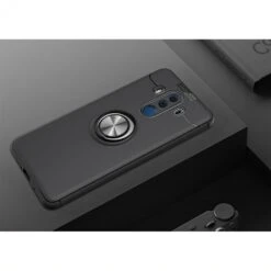 Coque Silicone Huawei Mate 10 Pro Avec Anneau En Metal Noir -All For Phone Magasin coque huawei mate 10 pro frac2952 10