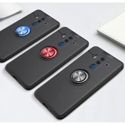 Coque Silicone Huawei Mate 10 Pro Avec Anneau En Metal Noir -All For Phone Magasin coque huawei mate 10 pro frac2952 13