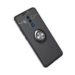 Coque Silicone Huawei Mate 10 Pro Avec Anneau En Metal Noir -All For Phone Magasin coque huawei mate 10 pro frac2952 4