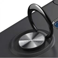 Coque Silicone Huawei Mate 10 Pro Avec Anneau En Metal Noir -All For Phone Magasin coque huawei mate 10 pro frac2952 7