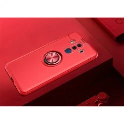 Coque Silicone Huawei Mate 10 Pro Avec Anneau En Metal Rouge -All For Phone Magasin coque huawei mate 10 pro frac2953 3