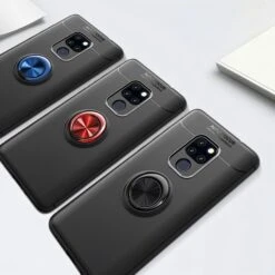 Coque Silicone Avec Anneau Idéal Support Voiture Huawei Mate 20 Noir -All For Phone Magasin coque huawei mate 20 frac2973 7
