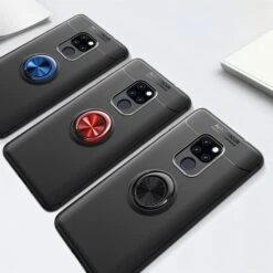 Coque Silicone Huawei Mate 20 X Avec Anneau Rotatif Noir -All For Phone Magasin coque huawei mate 20 x frac2979 8