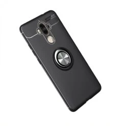 Coque Silicone Huawei Mate 9 Avec Anneau En Metal Noir -All For Phone Magasin coque huawei mate 9 frac2956 4